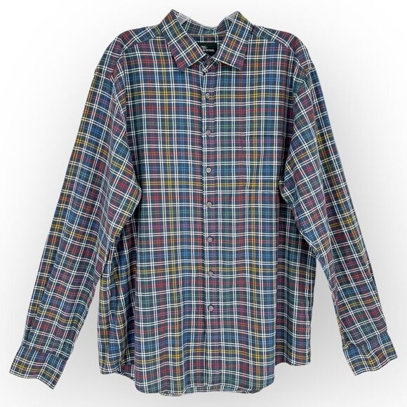 Rodd & Gunn Men’s NWT Hilderthorpe Long Sleeve in Chambray‎ Treeline Ridge XXL - Picture 2 of 11